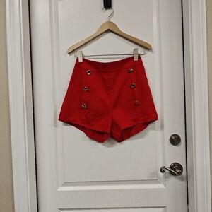 Double breasted zipper back , women short , Size M